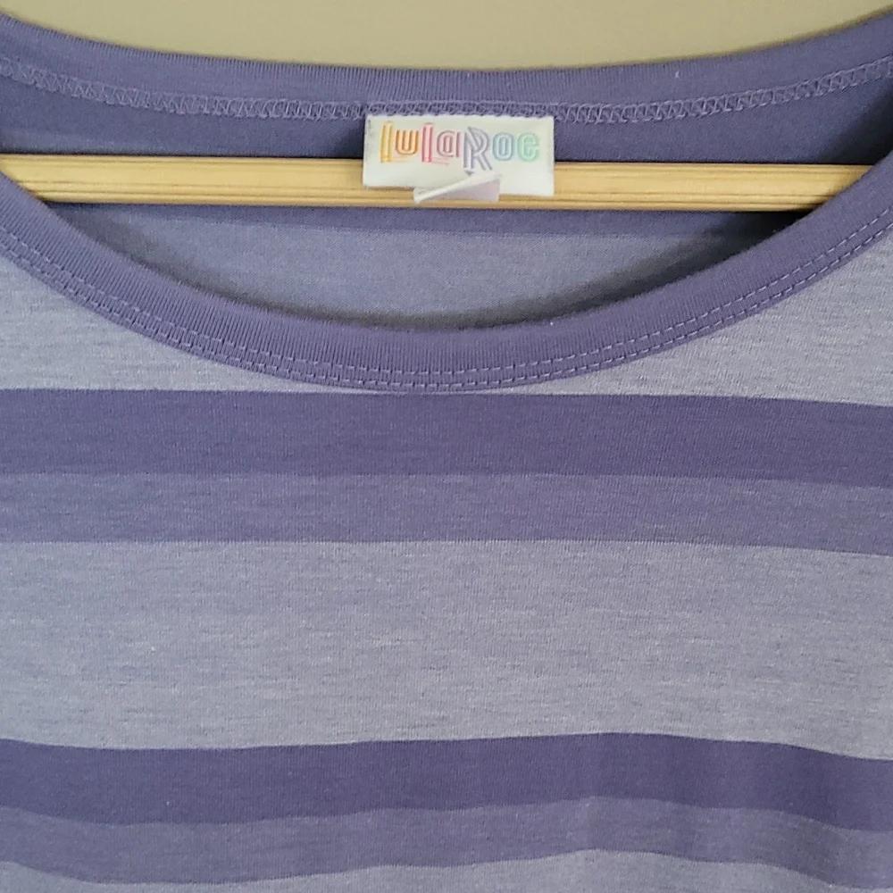 Purple Lularoe tee - Picture 2 of 4